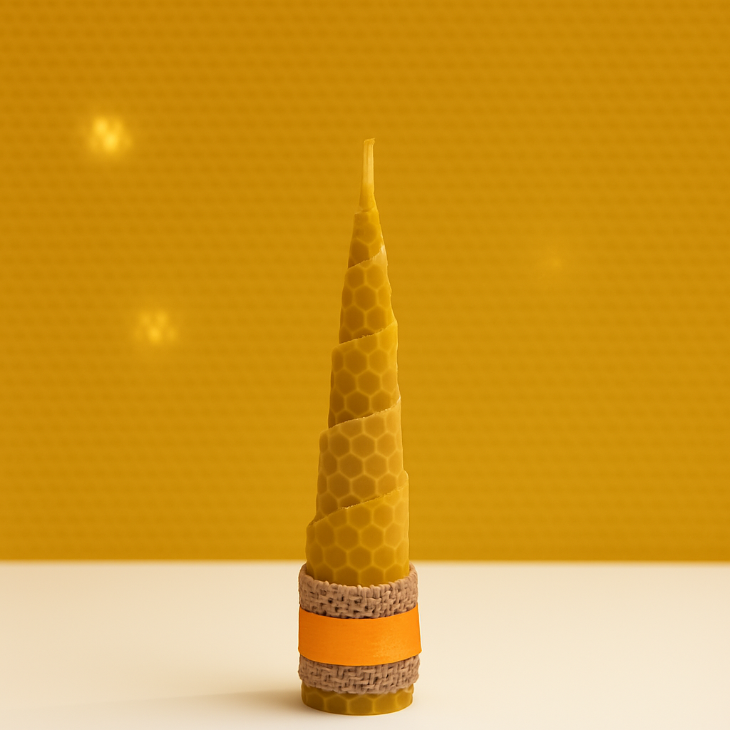 Csavart méhviasz gyertya