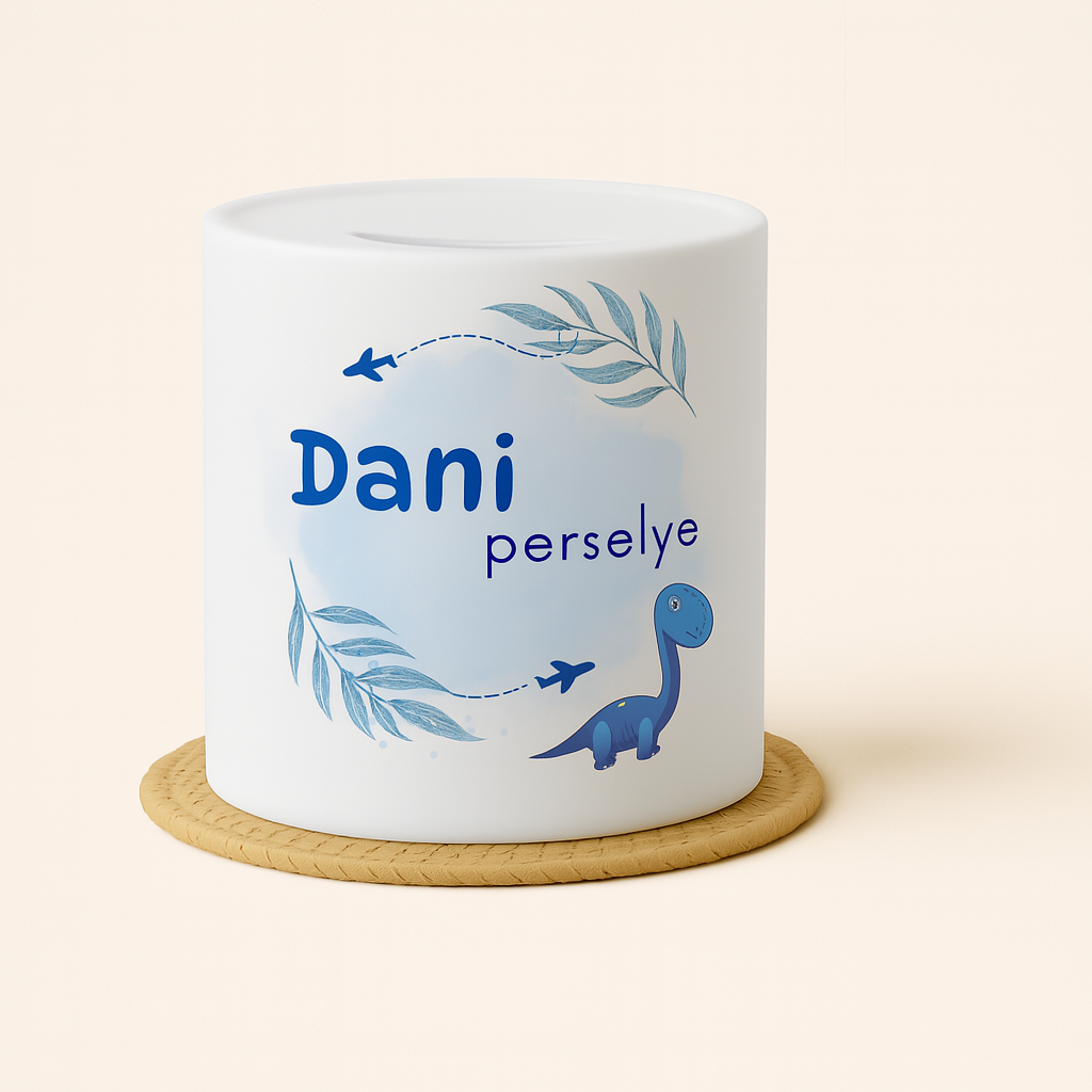 Egyedi persely – Dinoszauruszos persely kis felfedezőknek