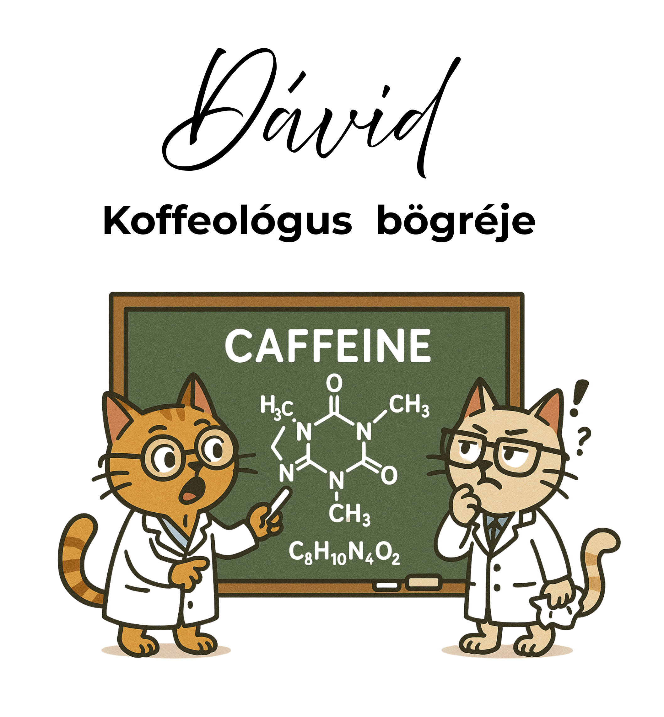 Hivatalos Koffeológus egyedi bögre