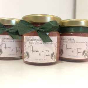 Ízesített Mézes Esküvői Köszönetajándék / Köszönőajándék - 40 ml