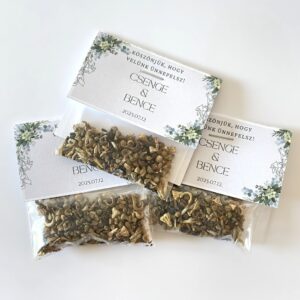 Esküvői köszönetajándék / köszönőajándék — Vadvirág magkeverék tasak