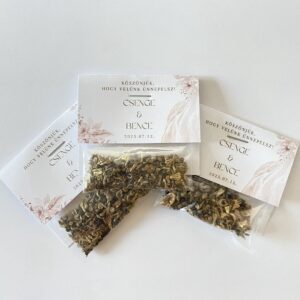 Esküvői köszönetajándék / köszönőajándék — Vadvirág magkeverék tasak